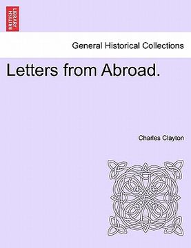 portada letters from abroad. (en Inglés)