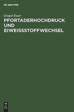 portada Pfortaderhochdruck und Eiwei Stoffwechsel (en Alemán)
