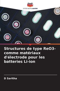 portada Structures de type ReO3- comme matériaux d'électrode pour les batteries Li-ion (en Francés)