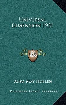 portada universal dimension 1931 (en Inglés)