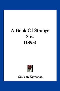 portada a book of strange sins (1893) (en Inglés)
