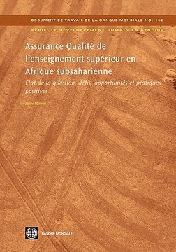 portada assurance qualite de l enseignement superieur en afrique subsaharienne: etat de la question, defis, opportunites et pratiques positives (en Francés)