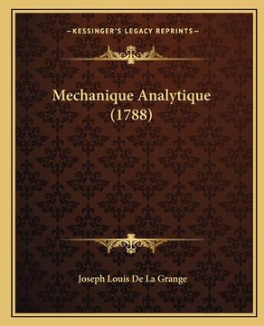 portada Mechanique Analytique (1788) (en Francés)