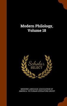 portada Modern Philology, Volume 18