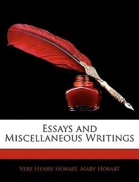 portada essays and miscellaneous writings (en Inglés)