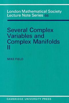 portada Several Complex Variables and Complex Manifolds ii Paperback: In two Parts: Pt. 2 (London Mathematical Society Lecture Note Series) 