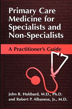 portada Primary Care Medicine for Specialists and Non-Specialists (in English)