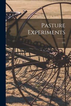 portada Pasture Experiments; 235 (en Inglés)