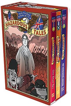 portada Nathan Hale's Hazardous Tales 3-Book Box Set (en Inglés)