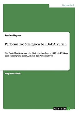 portada Performative Strategien Bei Dada Zurich (German Edition)