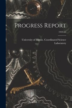 portada Progress Report; 1959-60 (en Inglés)