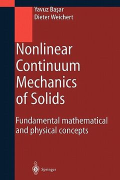 portada nonlinear continuum mechanics of solids: fundamental mathematical and physical concepts