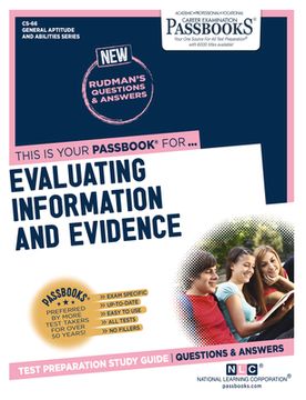 portada Evaluating Information and Evidence (Cs-66): Passbooks Study Guide Volume 66 (in English)