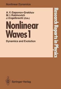 portada nonlinear waves 1: dynamics and evolution (en Inglés)