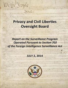 portada Report on the Surveillance program Operated Pursuant to Section 702 of the Foreign Intelligence Surveillance Act (in English)