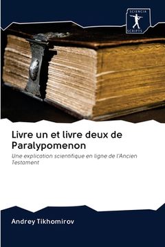 portada Livre un et livre deux de Paralypomenon (en Francés)