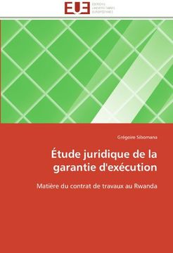 portada Etude Juridique de La Garantie D'Execution