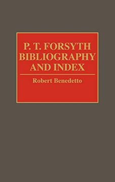 portada P. T. Forsyth Bibliography and Index (in English)