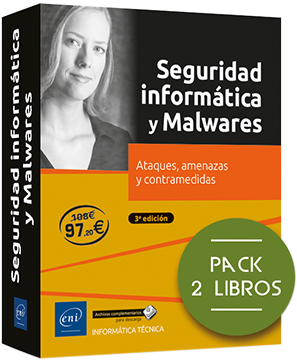 portada Seguridad Informática y Malwares. Pack de 2 libros: Ataques; amenazas y contramedidas