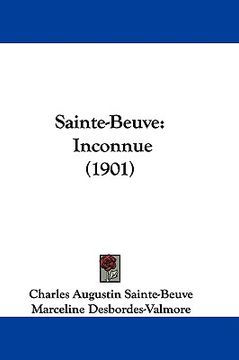 portada sainte-beuve: inconnue (1901) (en Inglés)