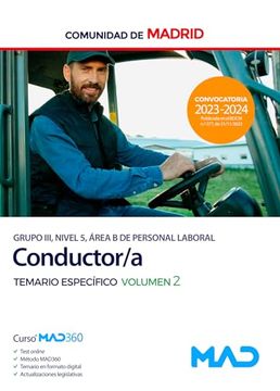 portada Conductor (Grupo Iii, Nivel 5, Area b de Personal Laboral) de la Comunidad de Madrid. Temario Especifico Vol. 2 (in Spanish)