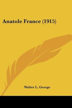 portada anatole france (1915) (en Inglés)