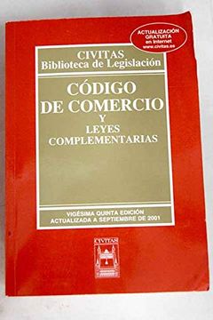 portada Codigo de Comercio y Leyes Complementarias (25ª ed. 2001)