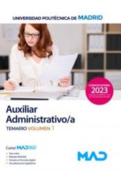 portada Auxiliar Administrativo/A de la Universidad Politecnica de Madrid.