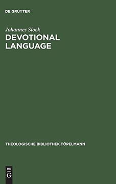 portada Devotional Language (Theologische Bibliothek Töpelmann) (en Inglés)
