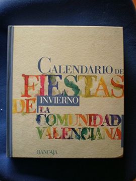portada Calendario de Fiestas de la Comunidad Valenciana. Invierno