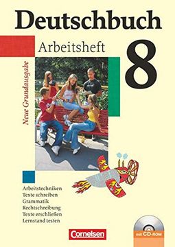 portada Deutschbuch - Neue Grundausgabe: 8. Schuljahr - Arbeitsheft mit Lösungen und Übungs-Cd-Rom: Sprach- und Lesebuch (en Alemán)