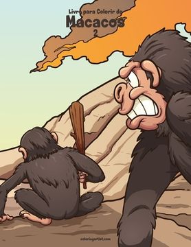 portada Livro para Colorir de Macacos 2