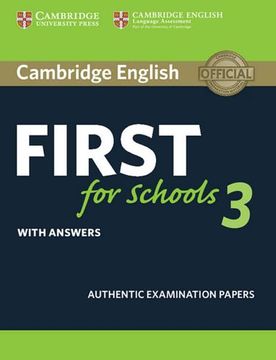 portada Cambridge English First for Schools 3. Student's Book With Answers