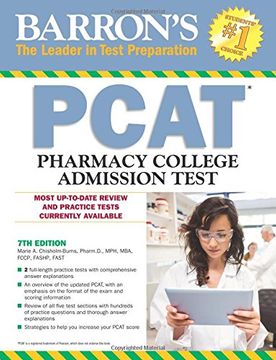 portada Barron's Pcat: Pharmacy College Admission Test (en Inglés)
