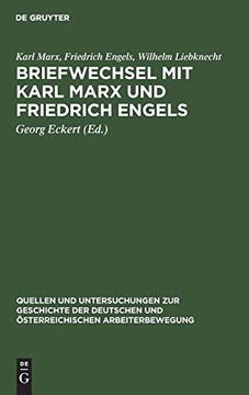 portada Briefwechsel mit Karl Marx und Friedrich Engels (Quellen und Untersuchungen zur Geschichte der Deutschen und ã â Sterreichischen Arbeiterbewegung) (German Edition) [Hardcover ] (in German)