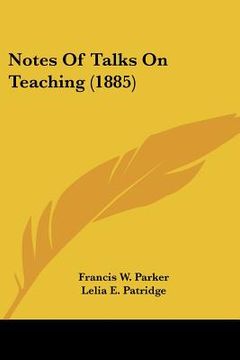 portada notes of talks on teaching (1885) (en Inglés)