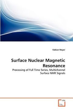 portada surface nuclear magnetic resonance (en Inglés)