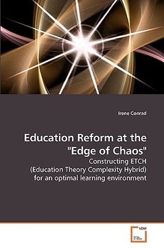 portada education reform at the "edge of chaos" (en Inglés)