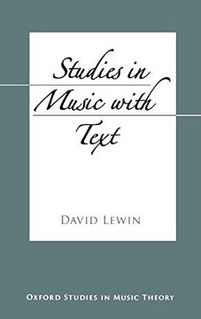 portada Studies in Music With Text (Oxford Studies in Music Theory) (en Inglés)