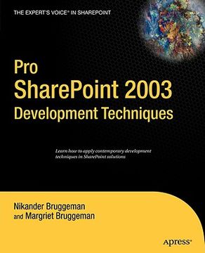 portada pro sharepoint 2003 development techniques (en Inglés)