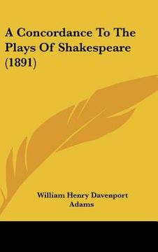 portada a concordance to the plays of shakespeare (1891)