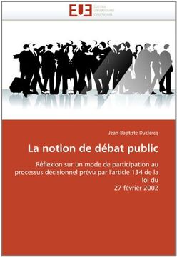 portada La Notion de Debat Public