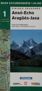 portada Mapa Excursionista Anso Echo Aragues-Jasa (Mapas Excursionistas Coedi)
