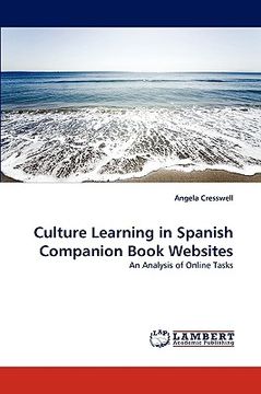 portada culture learning in spanish companion book websites (en Inglés)