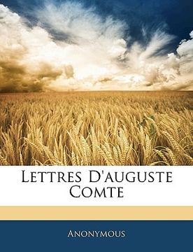 portada Lettres d'Auguste Comte (en Francés)