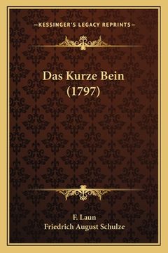 portada Das Kurze Bein (1797) (en Alemán)