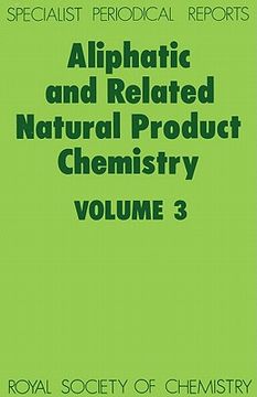 portada aliphatic and related natural product chemistry: volume 3 (en Inglés)