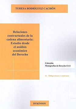 portada Relaciones Contractuales de la Cadena Alimentaria: Estudio d (in Spanish)