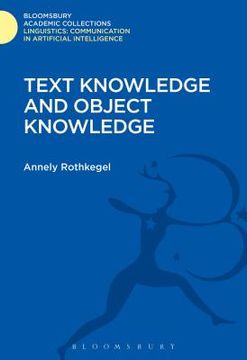 portada Text Knowledge and Object Knowledge (en Inglés)
