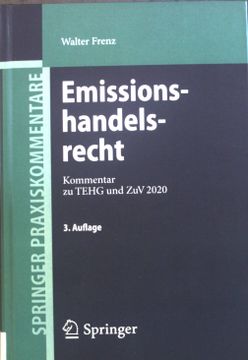 portada Emissionshandelsrecht: Kommentar zum Tehg und zuv 2020. Springer Praxiskommentare (en Alemán)